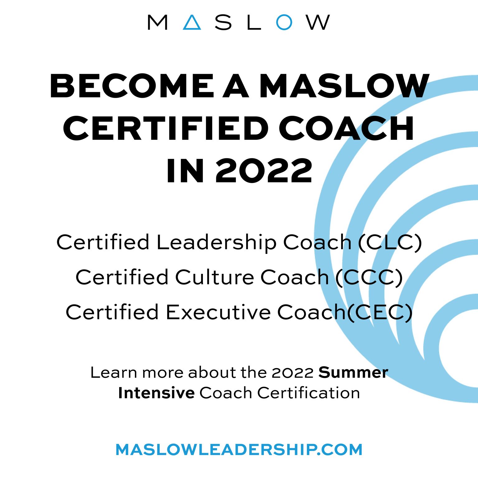 BEcome a Maslow Coach in 2022